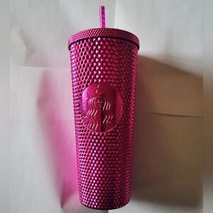 Starbucks Fuchsia Textured Tumbler